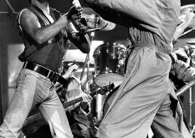 Freddie Mercury et Christophe Lambert. Freddie à interprété la chanson "Princes of the Universe" pour le film Highlander en 1986.