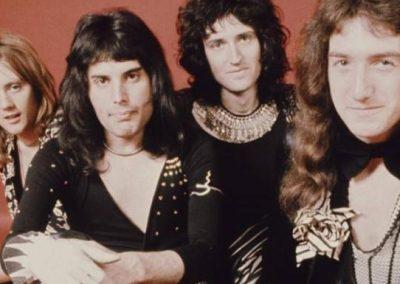 Queen in 1973: Roger Taylor, Freddie Mercury, Brian May and John Deacon. Picture: Michael Putland/Getty Images